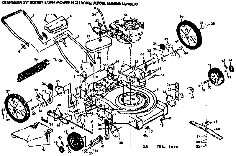 Craftsman 131903113 replacement parts diagram