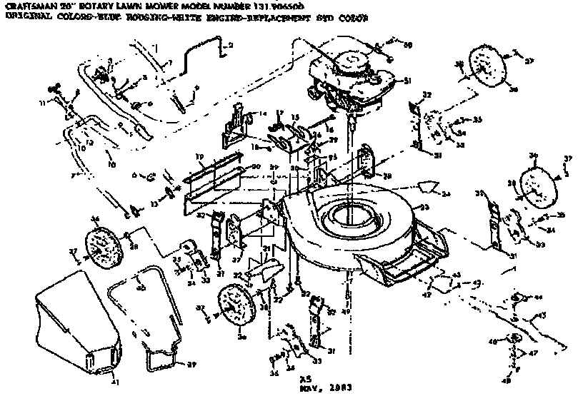 Craftsman 131906500 replacement parts diagram