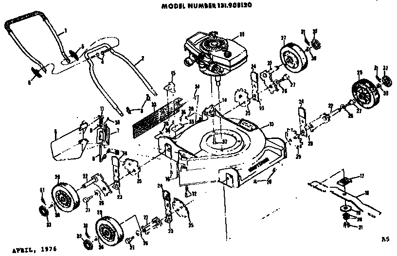 Craftsman 131908120 replacement parts diagram