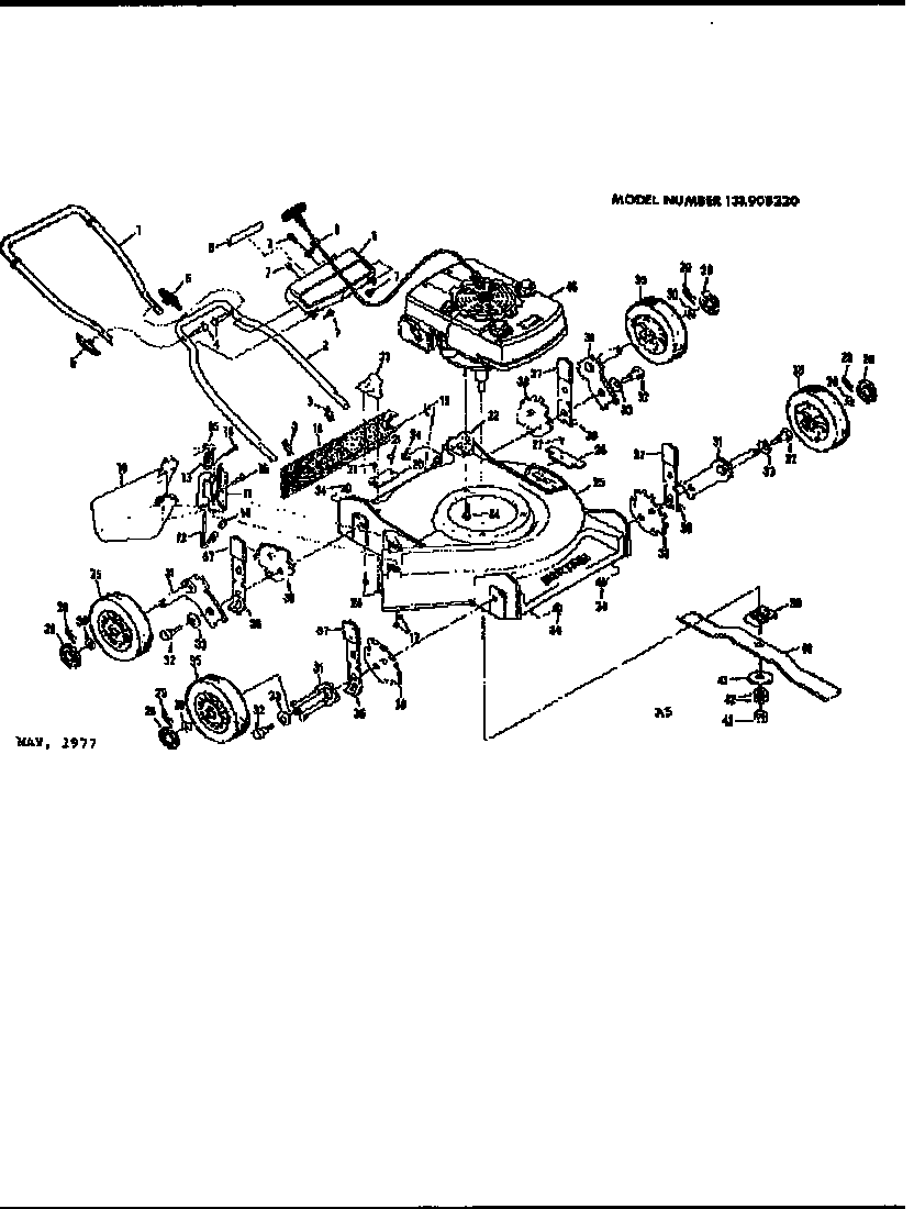 Craftsman 131908220 replacement parts diagram