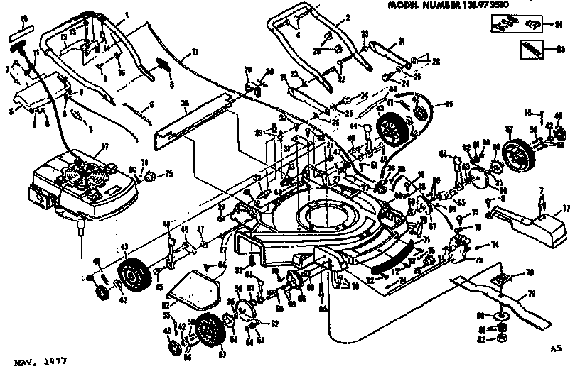 Craftsman 131973510 replacement parts diagram