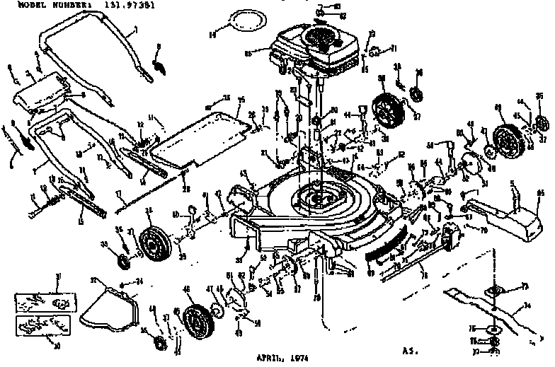 Craftsman 13197381 replacement parts diagram