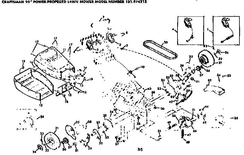 Craftsman 131974312 axle assembly diagram