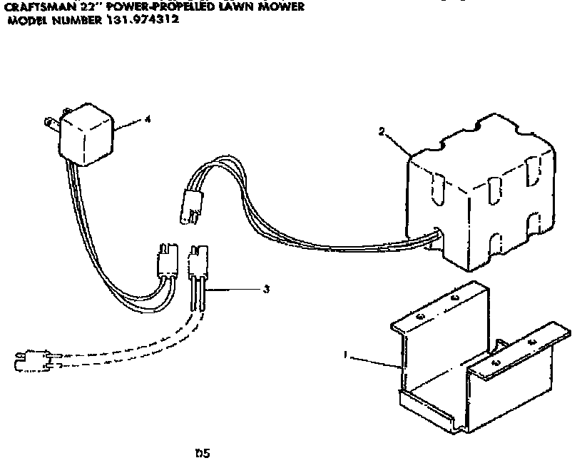 Craftsman 131974312 battery diagram