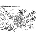 Craftsman 131974712 mower deck and handle assembly diagram