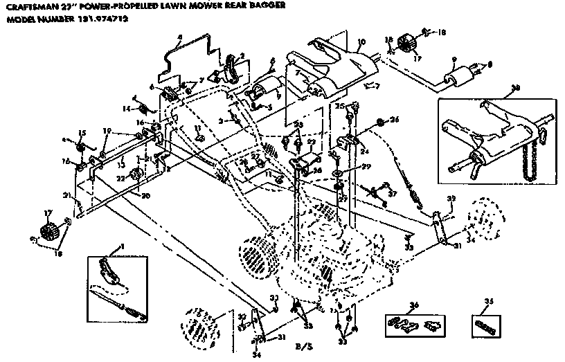 Craftsman 131974712 drive assembly diagram