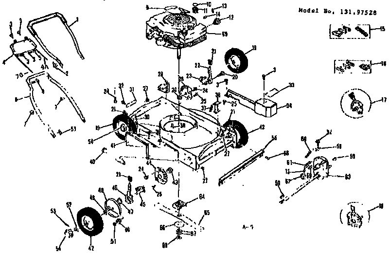 Craftsman 13197528 replacement parts diagram