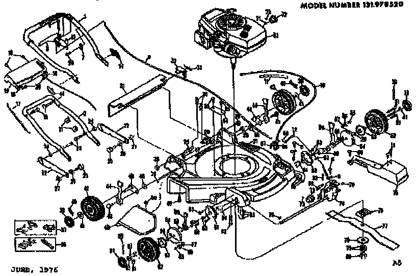 Craftsman 131978520 replacement parts diagram