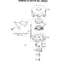 Craftsman 50281373 rewind starter diagram