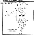 Craftsman 917380300 rewind starter diagram
