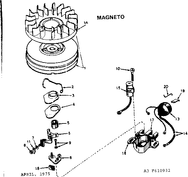 Craftsman 53681723 magneto diagram