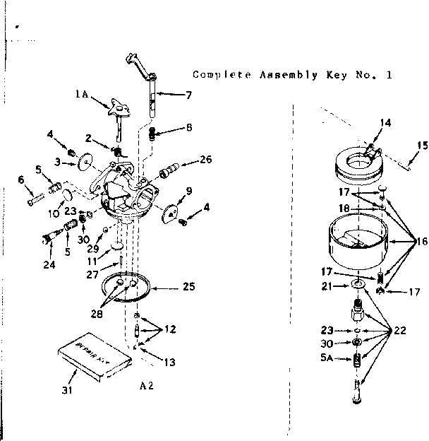 Craftsman 91725440 carburetor diagram