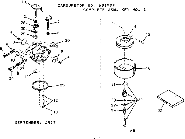 Craftsman 131881722 replacement parts diagram