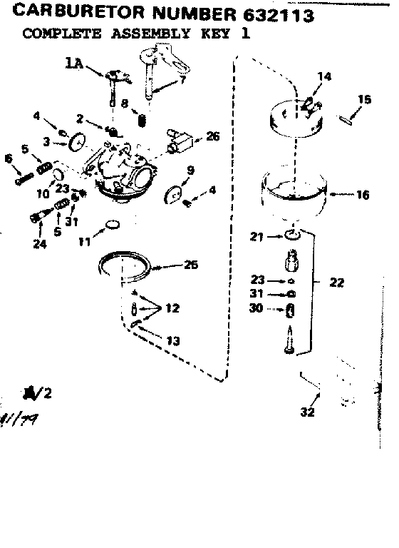 Craftsman 536918100 replacement parts diagram