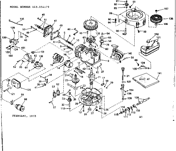 Craftsman 13197332 replacement parts diagram