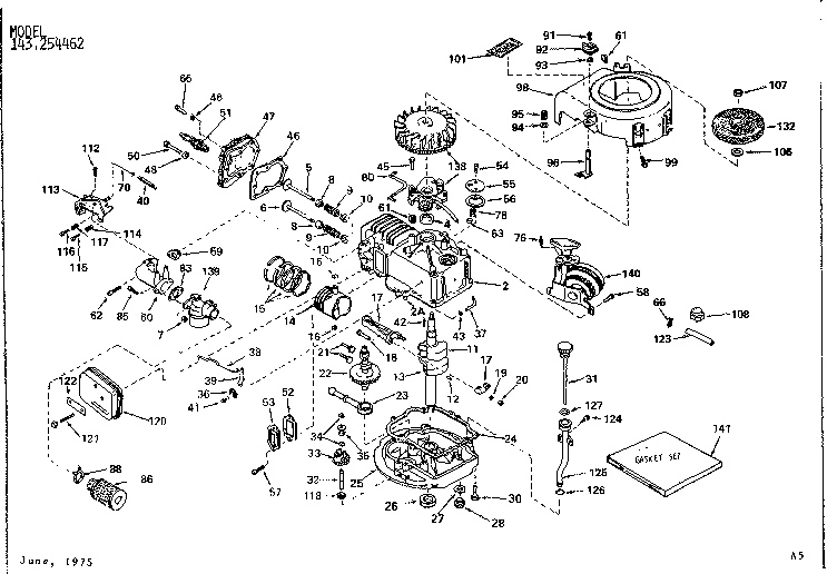 Craftsman 131903110 engine diagram