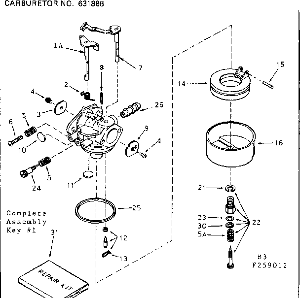 Craftsman 91725843 carburetor diagram