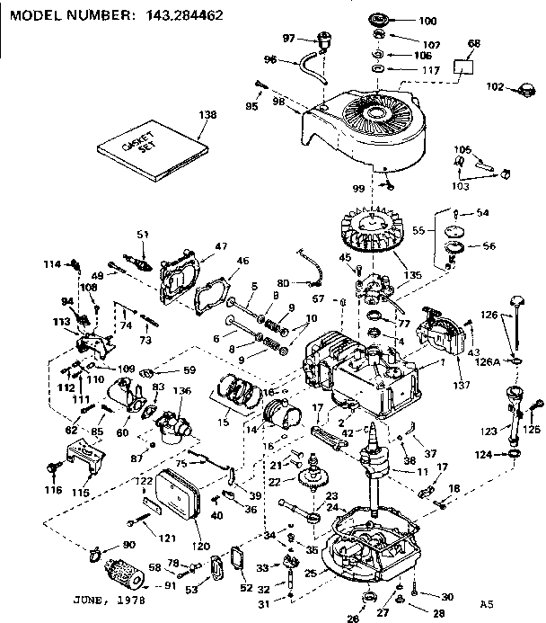Craftsman 131903112 replacement parts diagram