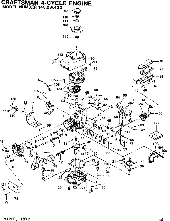 Craftsman 536255110 replacement parts diagram