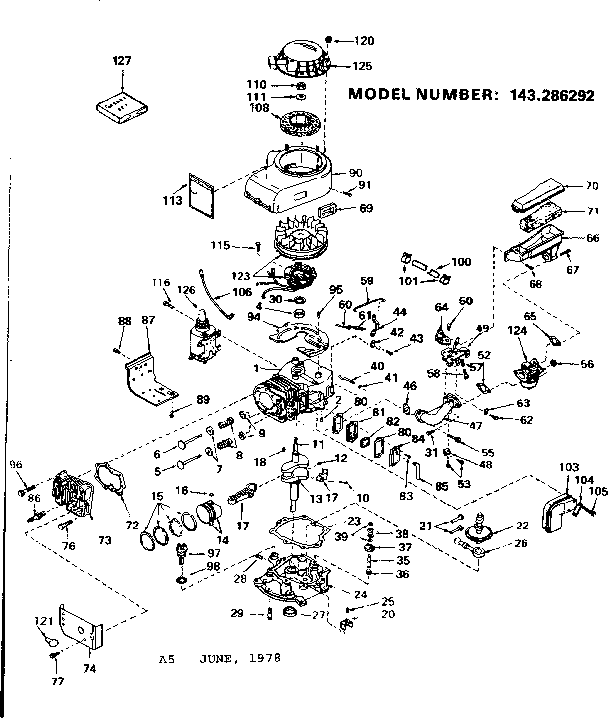 Craftsman 131881722 replacement parts diagram