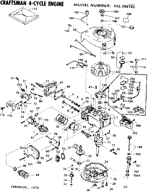 Craftsman 131903113 engine diagram