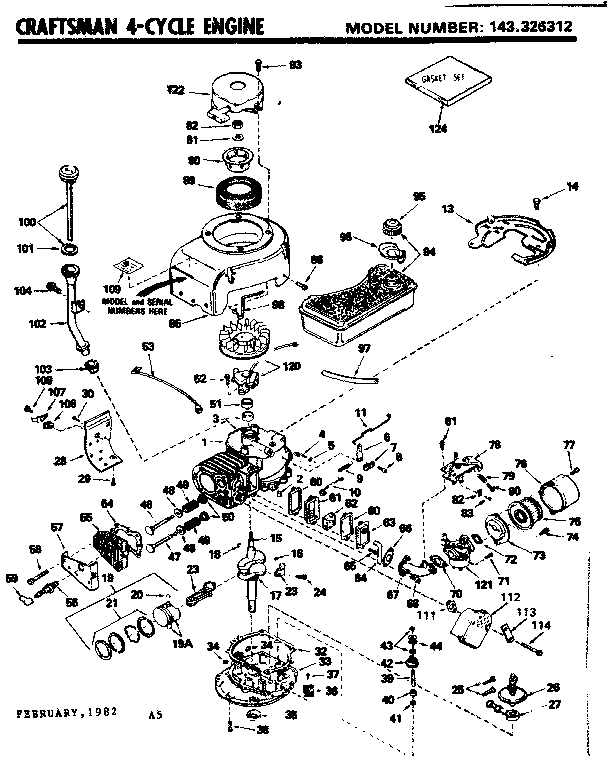 Craftsman 502256095 replacement parts diagram