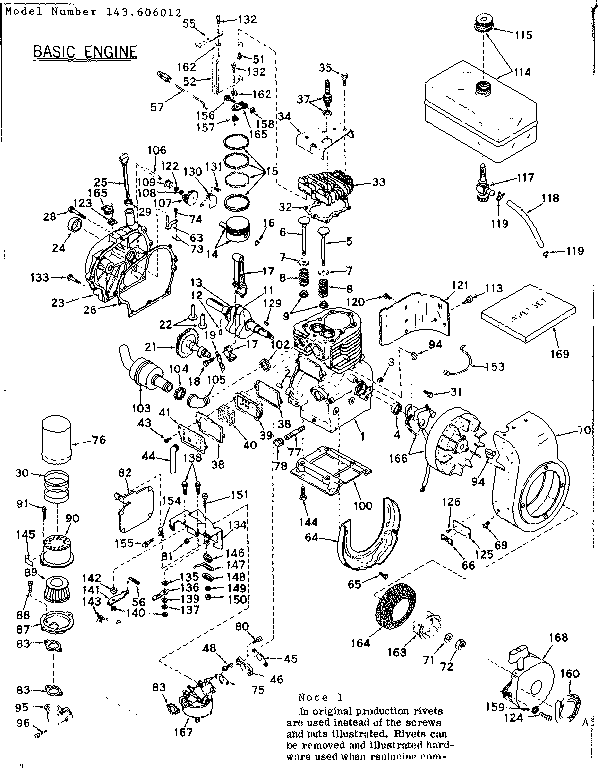 Craftsman 91725481 basic engine diagram