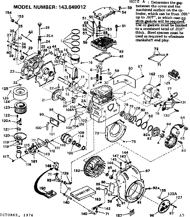 Craftsman 91725721 engine diagram