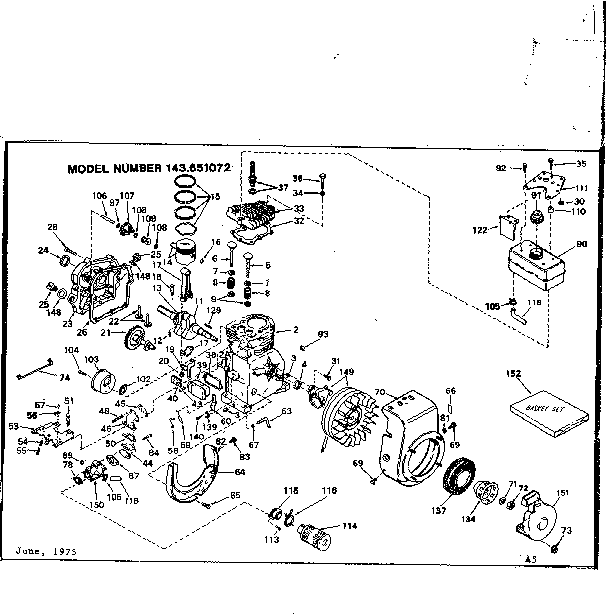 Craftsman 53681723 replacement parts diagram