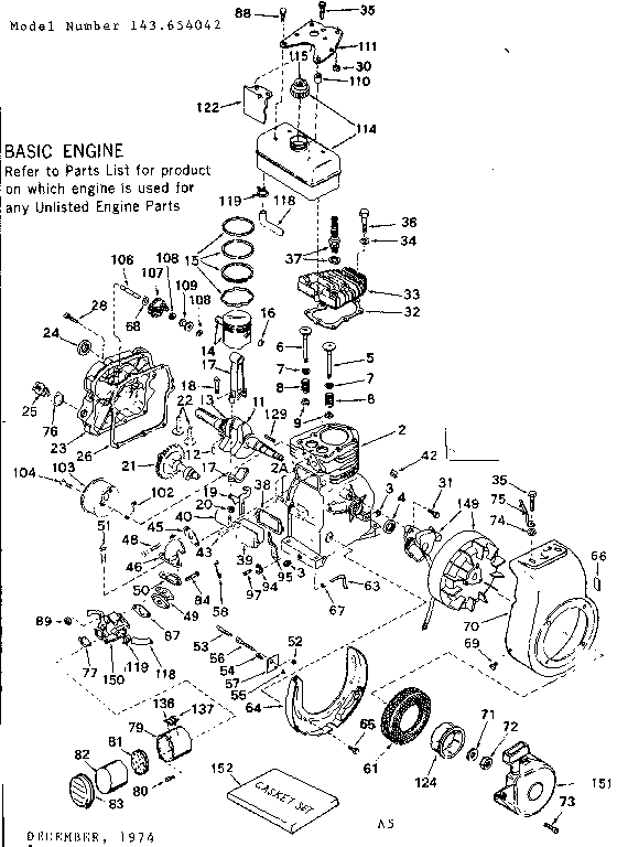 Fimco ES-121 replacement parts diagram