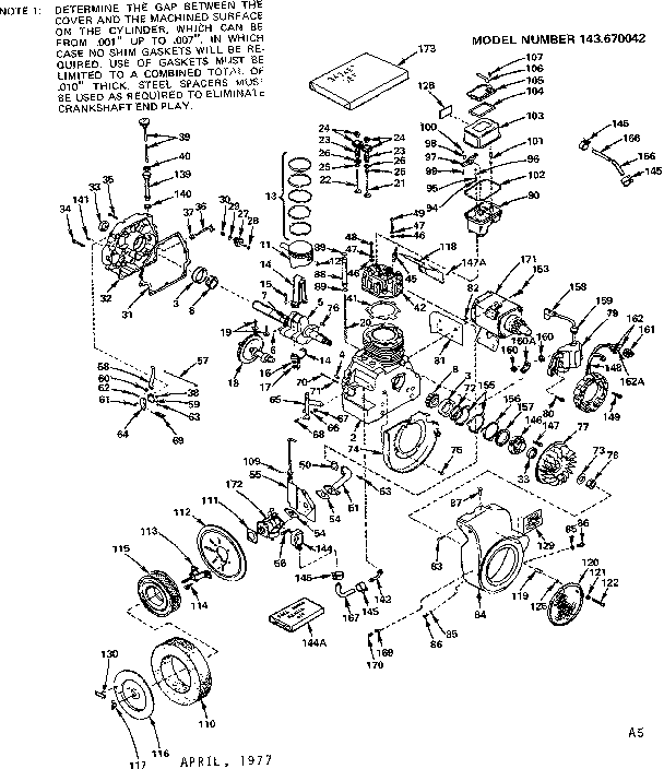 Craftsman 91725160 engine diagram