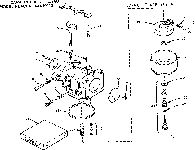 Craftsman 91725160 carburetor diagram