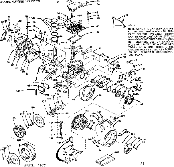 Craftsman 91725151 replacement parts diagram