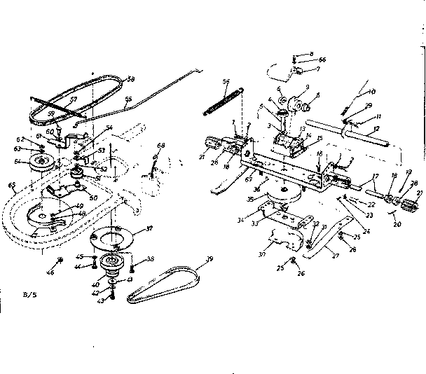 Craftsman 24788110 mower deck diagram