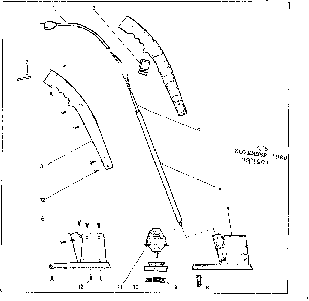 Craftsman 257797601 replacement parts diagram