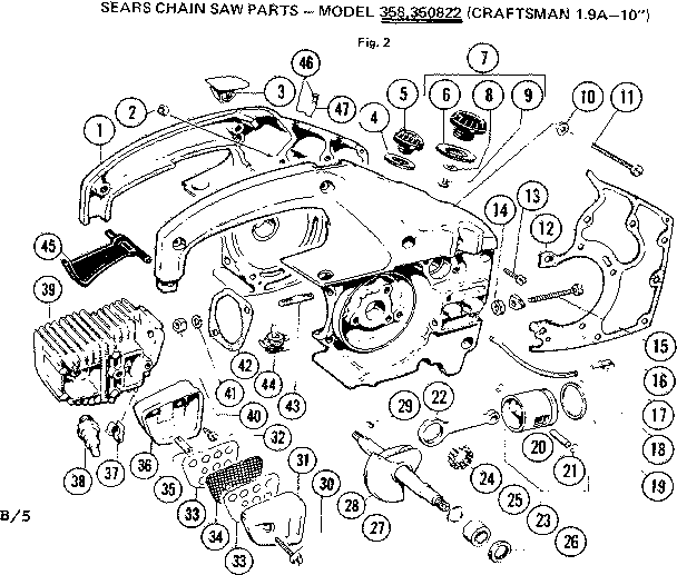 Craftsman 358350931 main frame diagram
