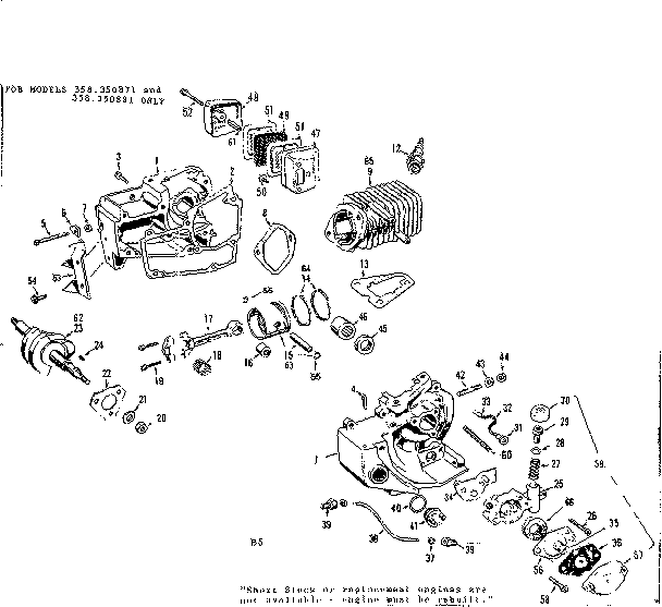 Craftsman 358350871 pump assembly diagram