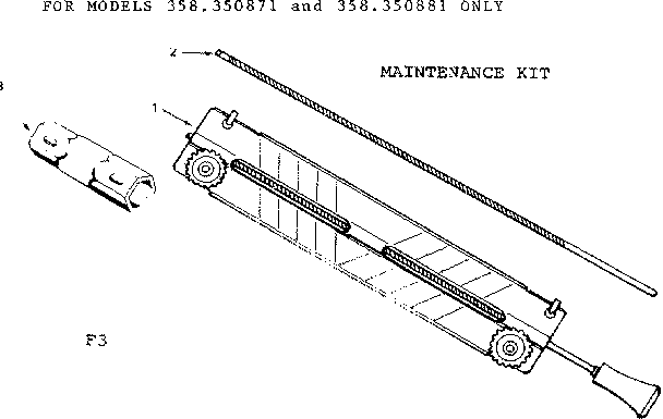 Craftsman 358350871 maintenance kit diagram