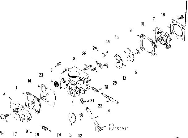 Craftsman 358350911 carburetor diagram