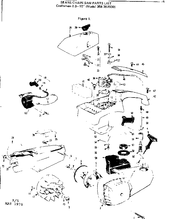 Craftsman 358352030 main frame diagram