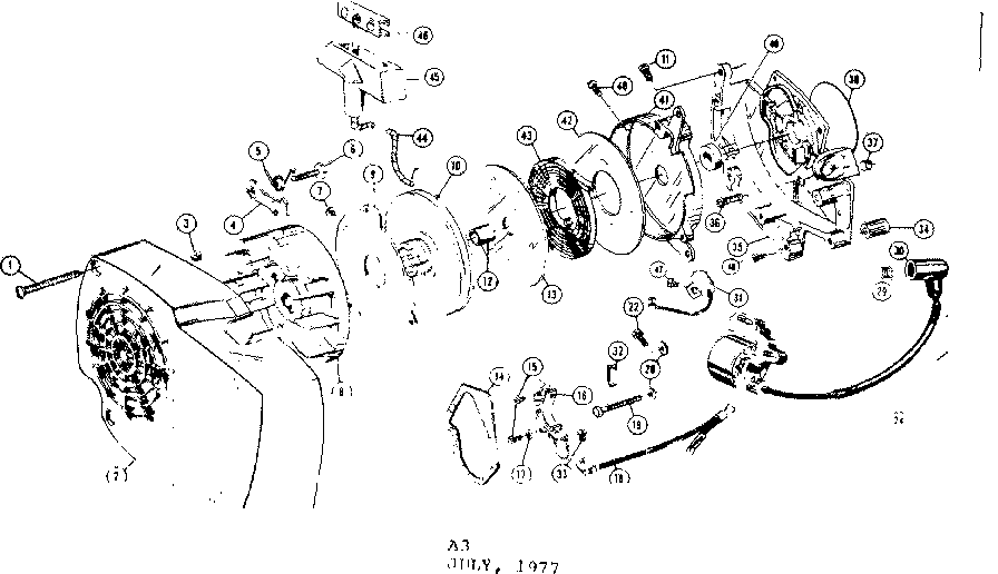 Craftsman 358353610 starter assembly diagram
