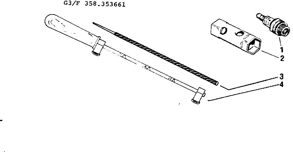 Craftsman 358353661 maintenancr kit diagram