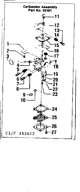 Craftsman 358353672 carburetor diagram