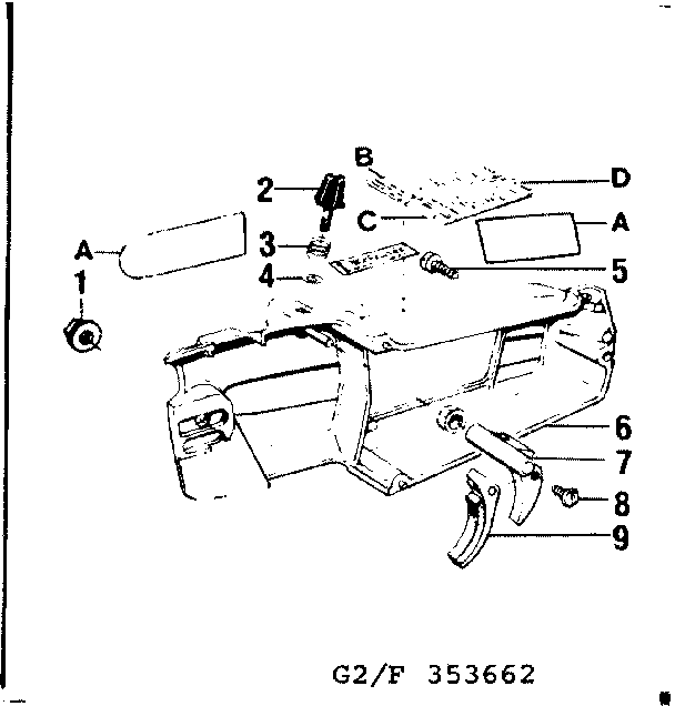 Craftsman 358353672 bar clamp diagram