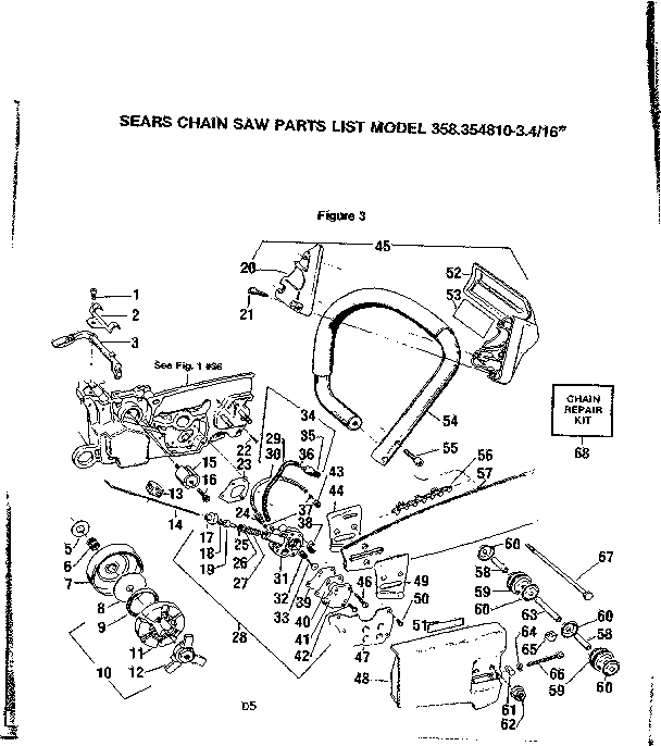 Craftsman 358354810 16 inch diagram