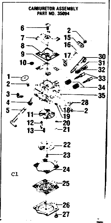 Craftsman 358354811 carburetor assembly diagram
