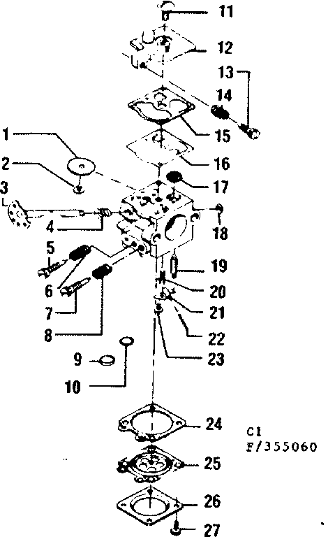 Craftsman 358355060 carburetor diagram