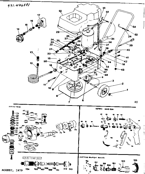 Craftsman 471446881 replacement parts diagram