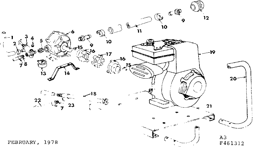 Fimco ES-131 engine diagram