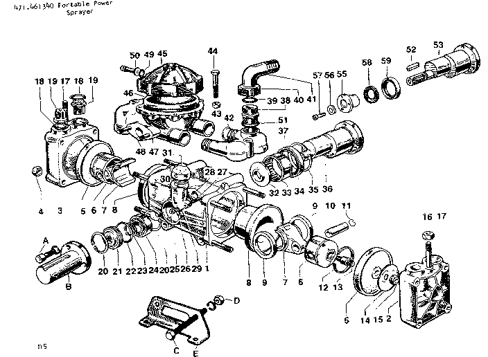 Fimco ES-134 pump assembly diagram